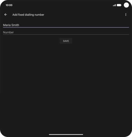 Press Number and key in the required phone number.