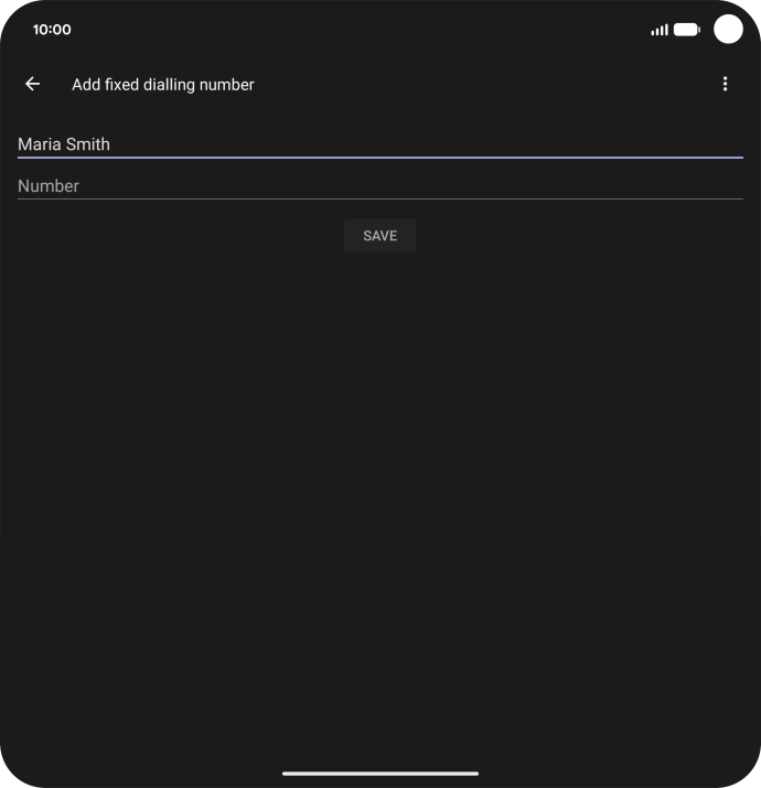 Press Number and key in the required phone number.