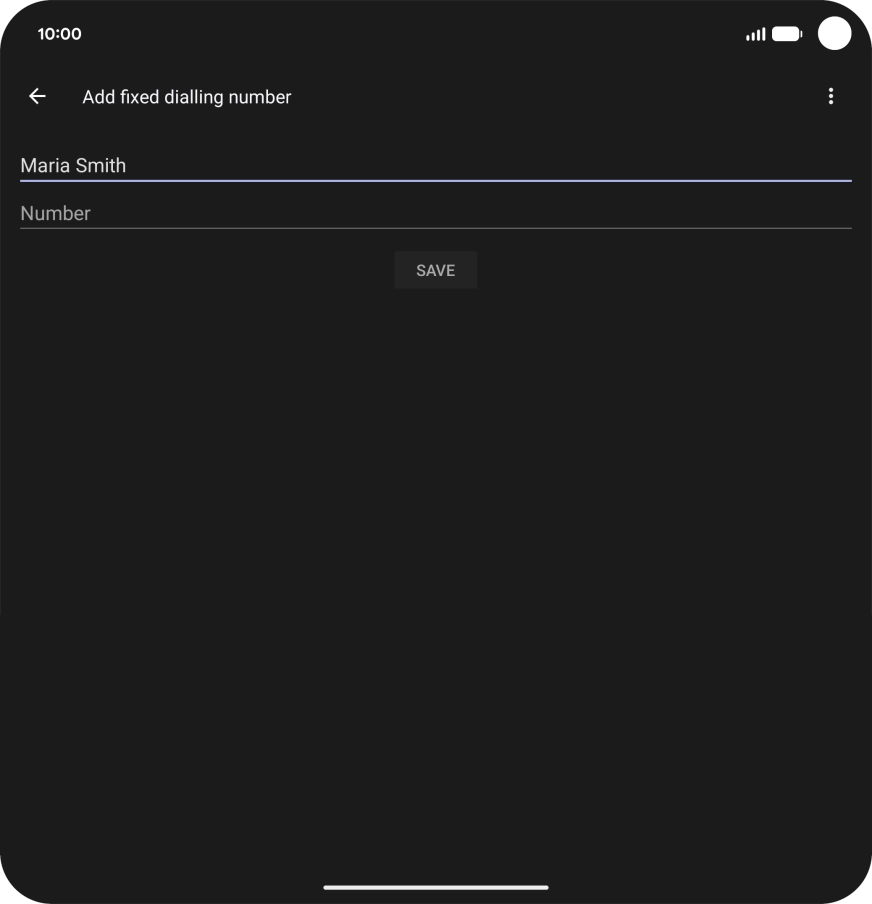 Press Number and key in the required phone number.