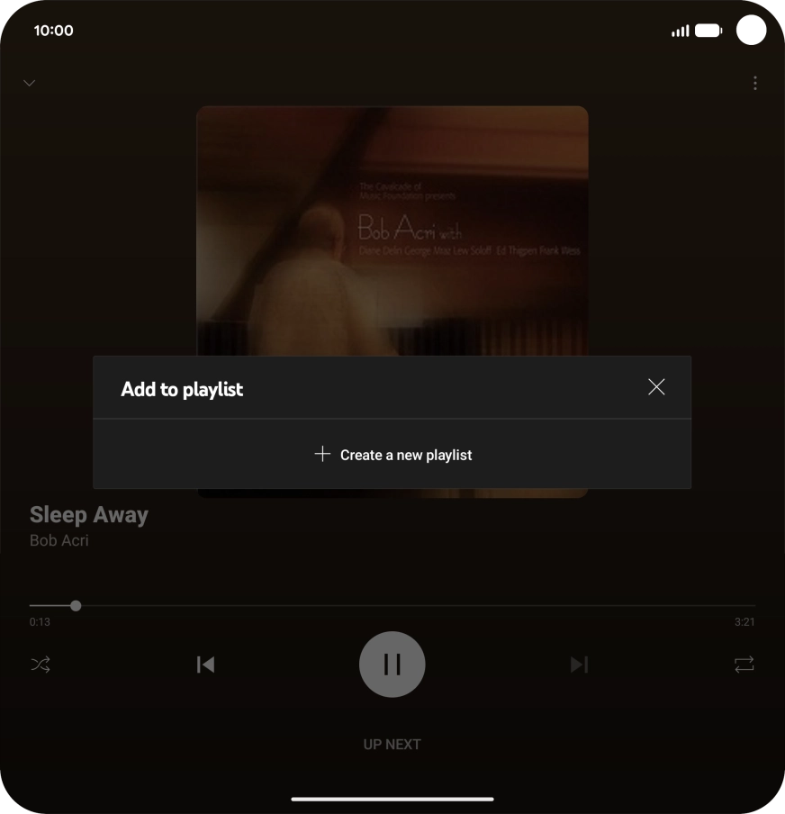 Press Create a new playlist.