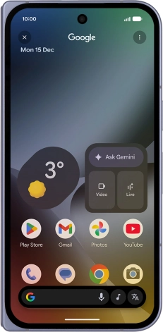 Press the music icon to start searching.