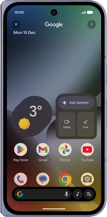 Press the music icon to start searching.