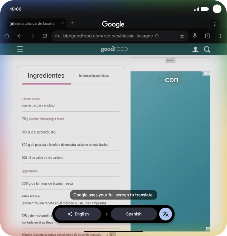 Follow the instructions on the screen to select the required language settings and use the function.