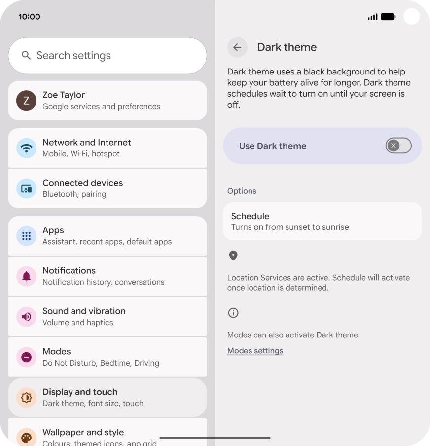 Slide your finger upwards starting from the bottom of the screen to return to the home screen.