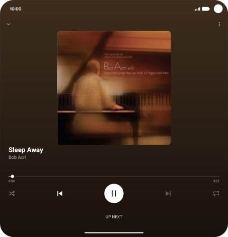 Press arrow right to go to the next audio file.