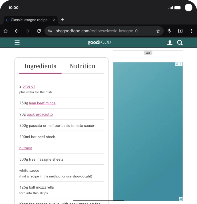 Go to the screen that you would like to translate.