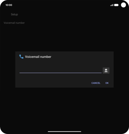 Key in +447836121121 and press OK.