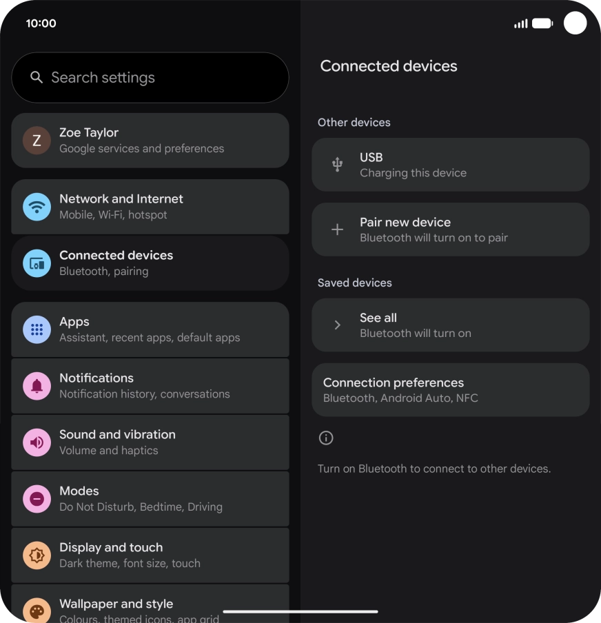 Press Pair new device.