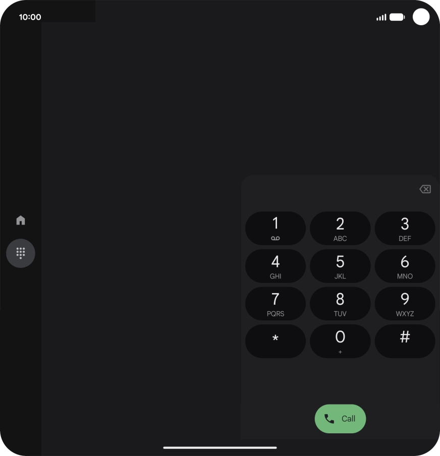 Press and hold number key 1 to call voicemail. Follow the instructions to listen to your messages.