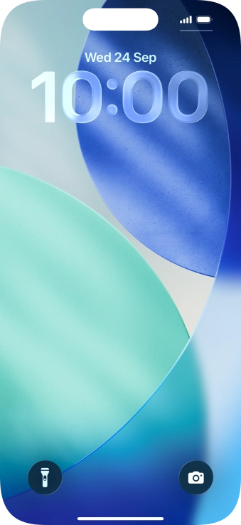 Slide your finger upwards starting from the bottom of the screen.