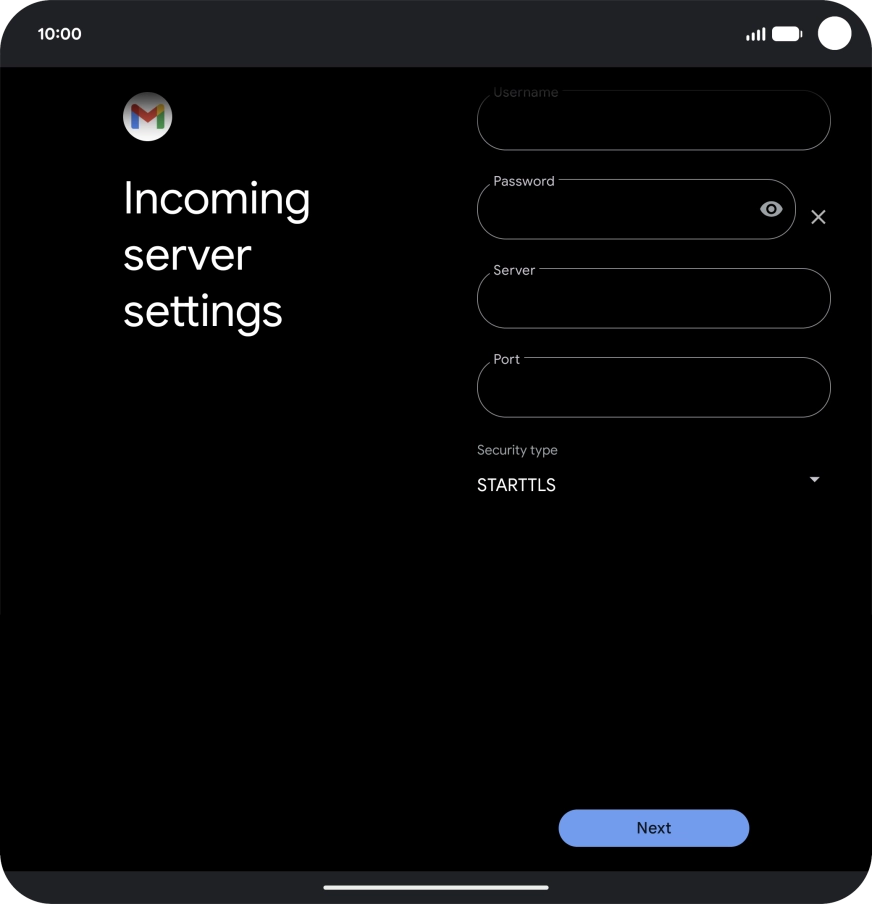Press the field below 