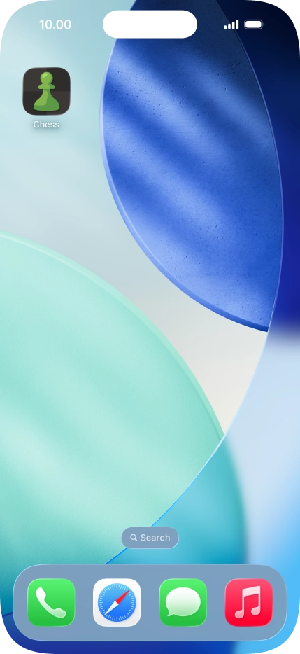 Press and hold the required app.