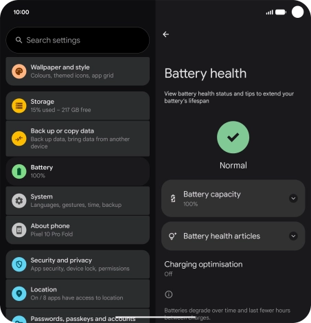 Press Charging optimisation.