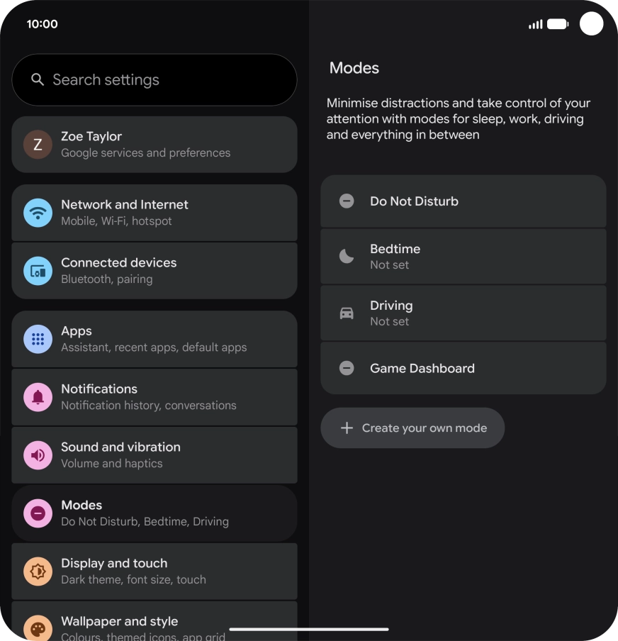 Press Do Not Disturb.