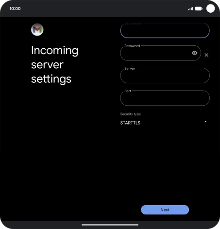 Press the field below 