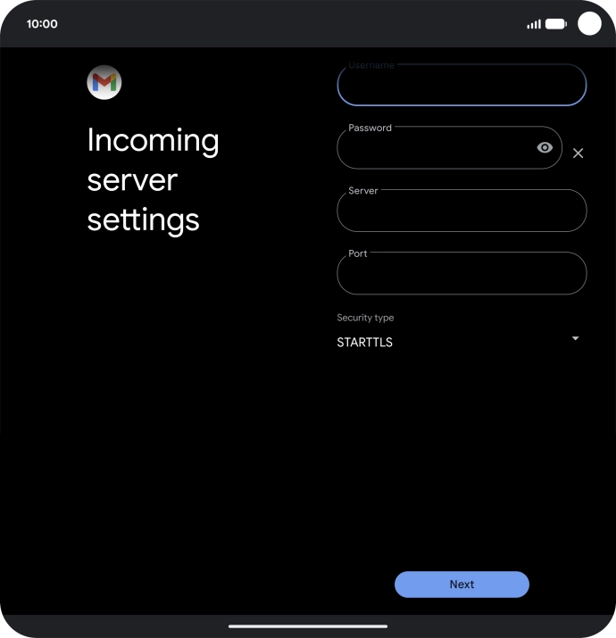Press the field below 