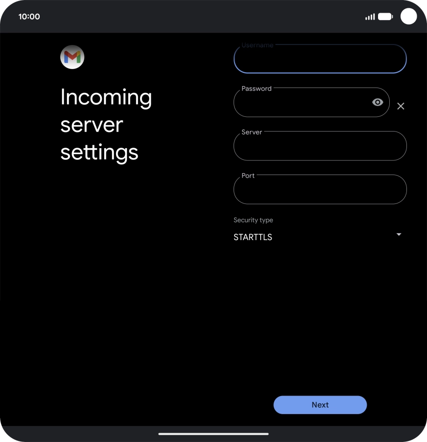 Press the field below 