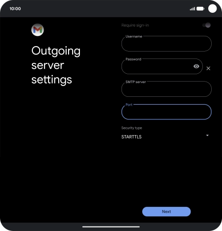 Press the drop down list below 