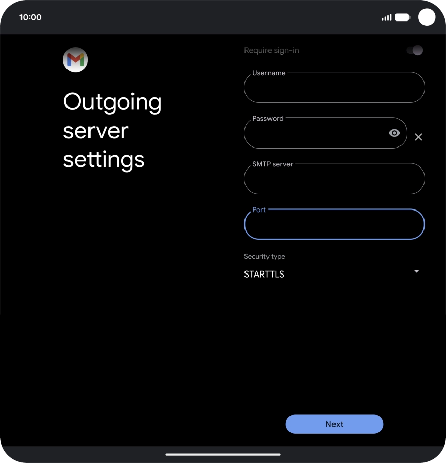 Press the drop down list below 
