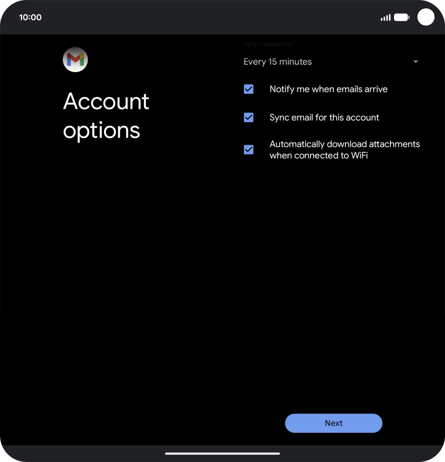 Press the drop down list below 