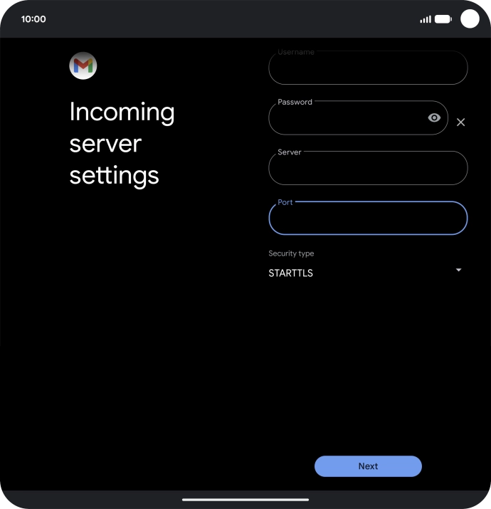 Press the drop down list below 