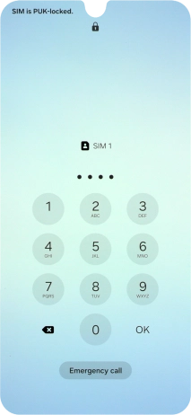 Key in the new PIN again and press OK.