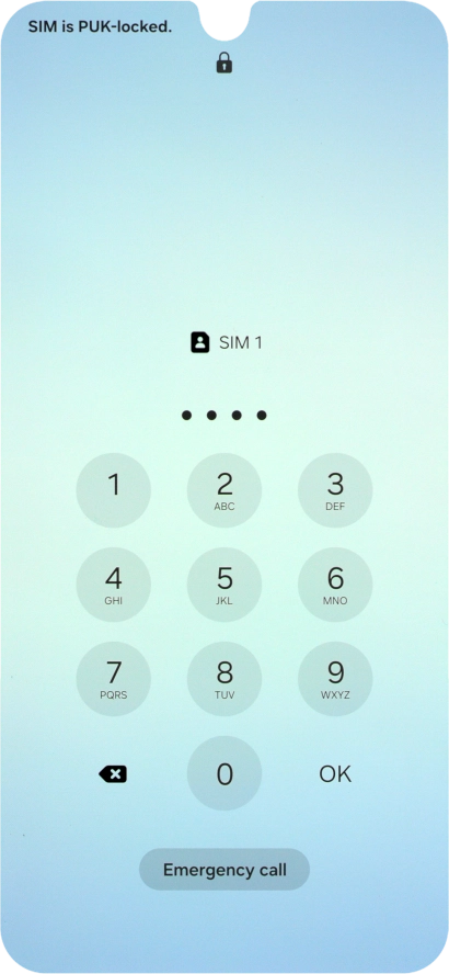 Key in the new PIN again and press OK.