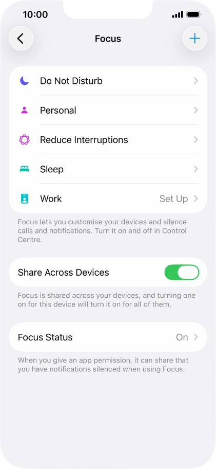 Press Do Not Disturb.