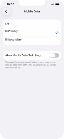 Press the required price plan.