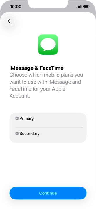 Press the required price plan.