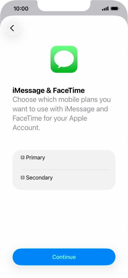 Press the required price plan.