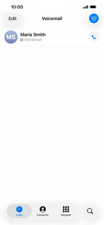 Press the required message.