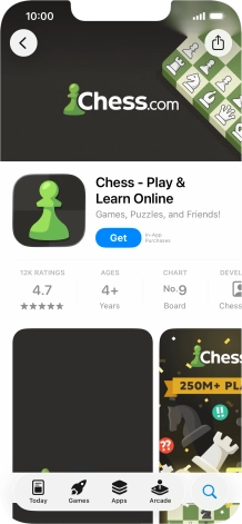 Press Get and follow the instructions on the screen to install the app.