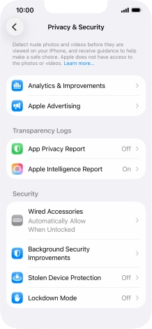 Press App Privacy Report.