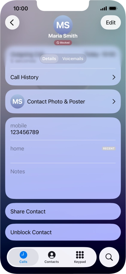 Slide your finger upwards starting from the bottom of the screen to return to the home screen.
