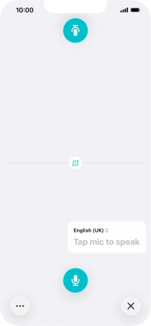 Press the end icon to end two-way view.