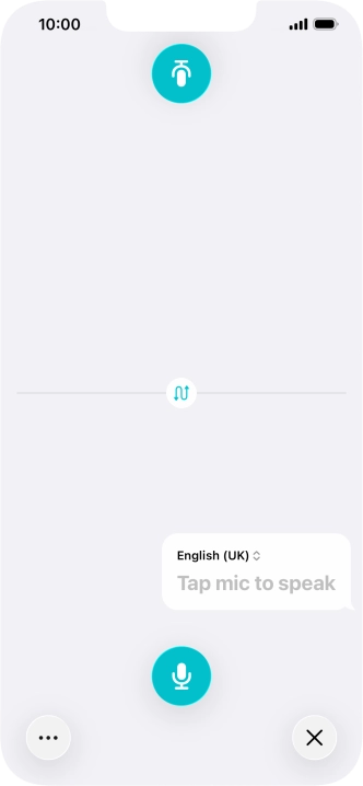 Press the end icon to end two-way view.