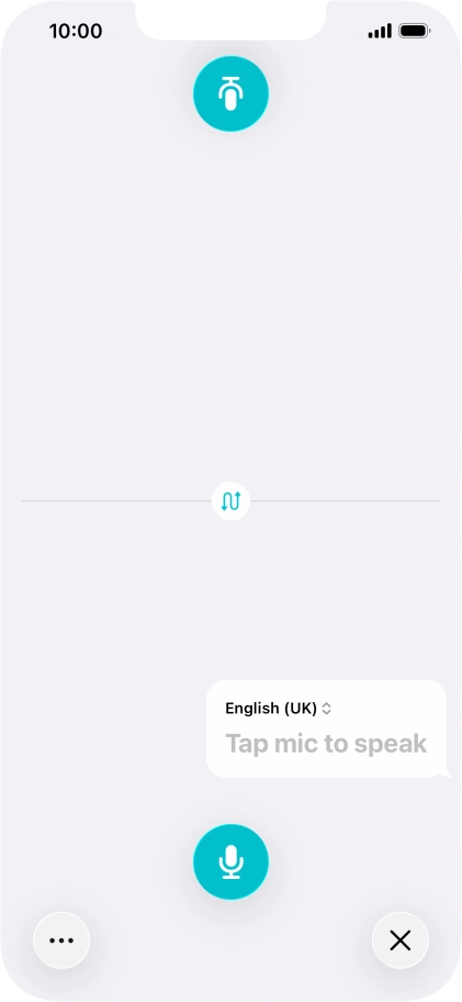 Press the end icon to end two-way view.