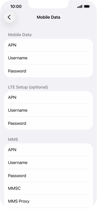 Press APN and key in wap.vodafone.co.uk.