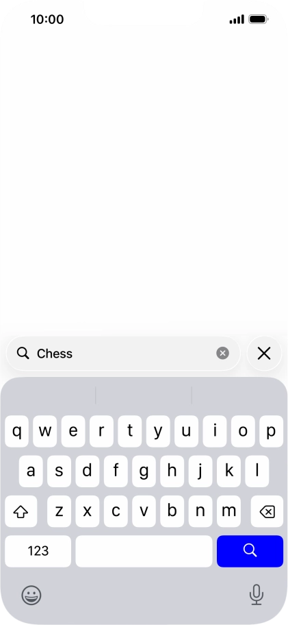 Press the search icon.