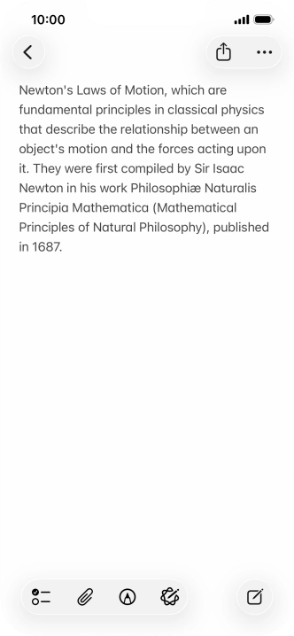 Press the Apple Intelligence icon.