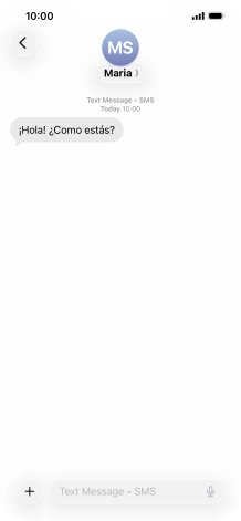 Press and hold the required message for a moment.