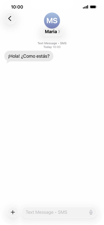 Press and hold the required message for a moment.