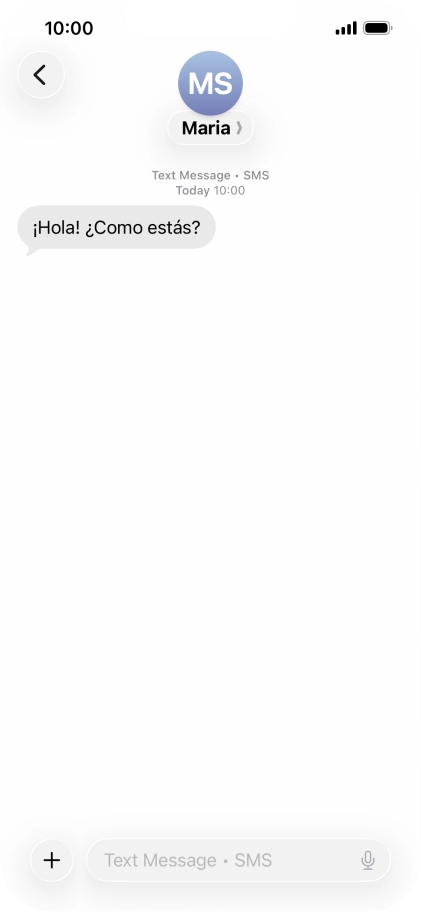 Press and hold the required message for a moment.