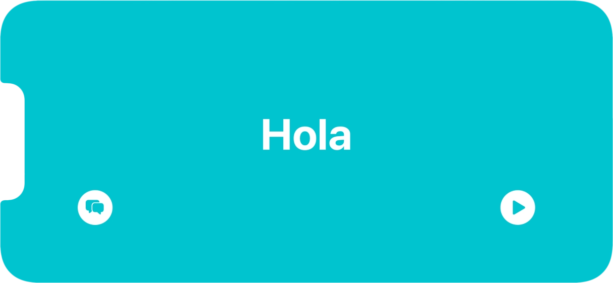 Press the split view icon to go back to display of both languages.
