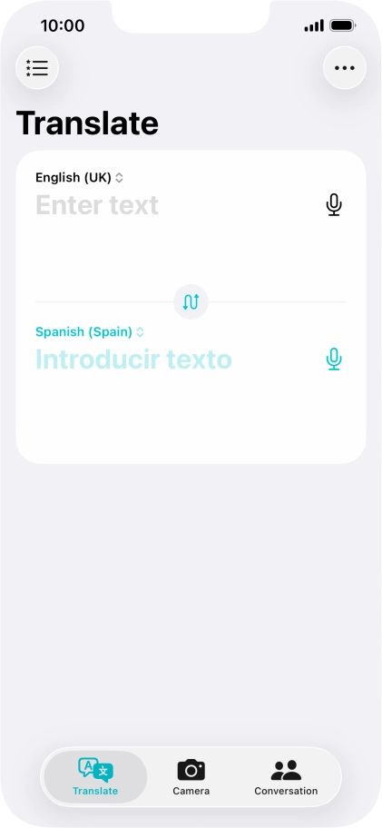 Press the first drop down list.