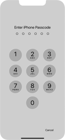 Use the phone lock code you created. The app is now locked.