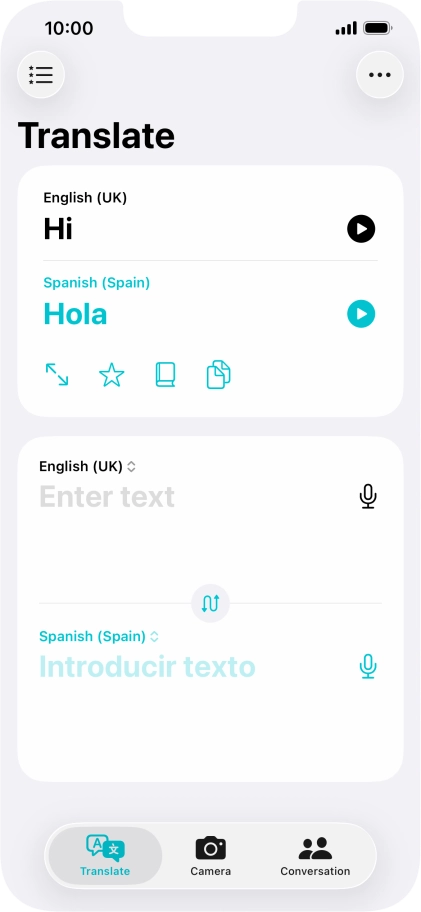 Press the full screen icon.