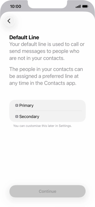 Press the required price plan.