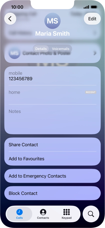 Press Block Contact.